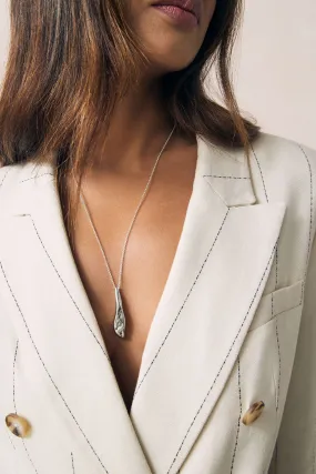 Collana a goccia in zinco riciclato