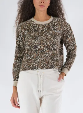 felpa girocollo animalier